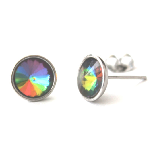 Aurazářič Magické náušnice puntík, napichovačky nejsem jen šperk 0,9 x 0,9 cm