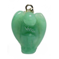 Aventurín zelený Anděl strážný přívěsek přírodní kámen 1,7 cm 1 kus, kámen štěstí