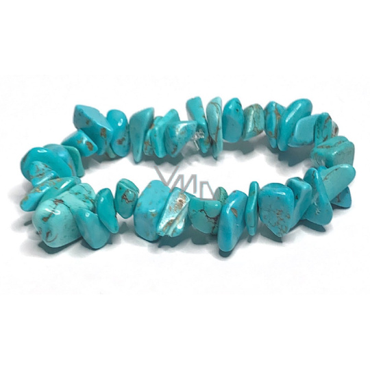 Tyrkenit náramek elastický sekaný přírodní kámen, 19 cm drcený větší kousky, kámen mladých lidí, hledá životní cíl Tyrkenit náramek elastický sekaný přírodní kámen, 19 cm drcený větší kousky, kámen mladých lidí, hledá životní cíl