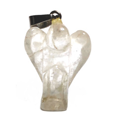 Křišťál Anděl strážný přívěsek přírodní kámen ručně broušený 2,6 cm 1 kus, kámen kamenů