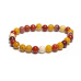 Bransoletka z elastycznego naturalnego kamienia Mokait, koralik 6 mm / 16 - 17 cm, motywujący kamień