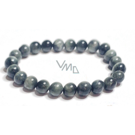 Pietersit / Orlí oko náramek elastický přírodní kámen, kulička 8 mm / 16 - 17 cm, kámen s bouřlivými živly