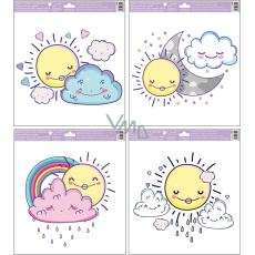 Okenní fólie bez lepidla sluníčka 33 x 33,5 cm 1 arch