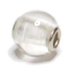 Křišťál přívěsek kulatý přírodní kámen 14 mm, otvor 4,2 mm 1 kus, kámen kamenů