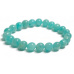 Amazonit náramek elastický přírodní kámen, kulička 9 mm / 16 - 17 cm, kámen naděje
