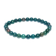 Heliotrop / Bloodstone náramek elastický přírodní kámen, kulička 6 mm / 16 -17 cm, vynikající čistič krve