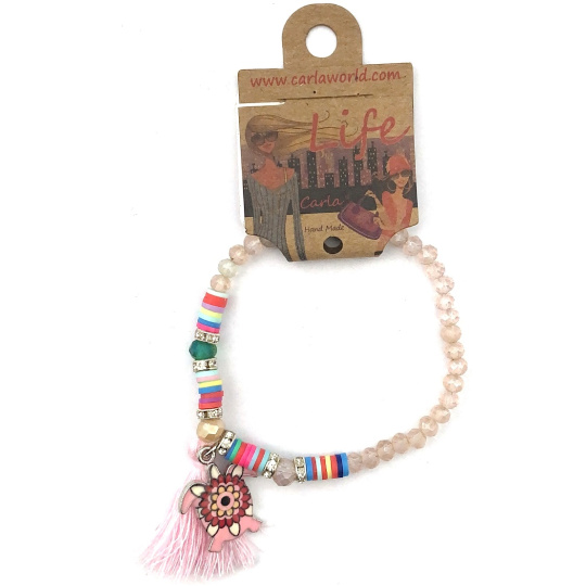 Albi Šperk náramek z korálků Želva symbol dlouhověkosti, Střapec ochrana, energie 1 kus různé barvy