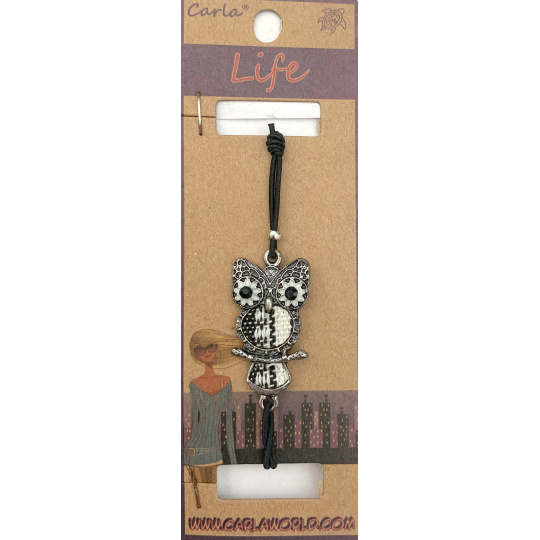 Albi Ékszer karkötő gumiszalag Bagoly fém bölcsesség szimbóluma 1 darab különböző színekben