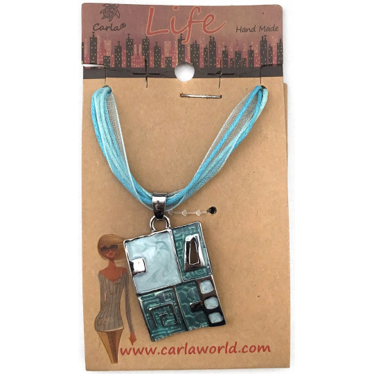 Albi Šperk náhrdelník Obdélník modrý 1 kus