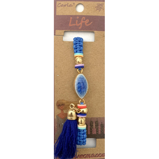 Albi Šperk náramek pletený Kosočtverec Střapec ochrana, energie 1 kus různé barvy