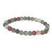 Heliotrop / Bloodstone matný náramek elastický přírodní kámen, kulička 6 mm / 16 -17 cm, vynikající čistič krve