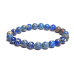 Jáspis / Császári tengeri üledék regalit kék karkötő rugalmas vegyes ásvány, 8 mm-es golyó / 16 - 17 cm