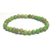 Jaspis / Regalit Imperiální mořský sediment zelený náramek elastický směsný minerál, kulička 6 mm / 16 - 17 cm