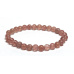 Křišťál růžový náramek elastický přírodní kámen, kulička 6 mm / 16 - 17 cm, kámen kamenů
