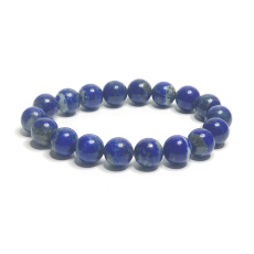 Lapis Lazuli náramek elastický přírodní kámen, kulička 10 mm / 16 - 17 cm, kámen harmonie