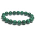 Malachit náramek elastický přírodní kámen, kulička 9 - 10 mm / 16 - 17 cm, kámen splněných přání
