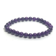 Sugilit bransoletka elastyczna naturalny kamień, kuleczka 6 mm / 16 - 17 cm, kamień miłości