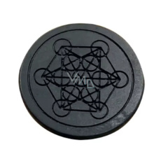 Šungit Gravírovaná nálepka posvátná geometrie na mobilní telefon EMFochrana, 5G ochrana, radiační ochrana 3 cm Šungit Gravírovaná nálepka posvátná geometrie na mobilní telefon EMFochrana, 5G ochrana, radiační ochrana 3 cm