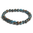 Jaspis Cloisonne Blue náramek elastický přírodní kámen, kulička 6 mm / 16 - 17 cm