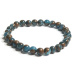 Jaspis Cloisonne Blue náramek elastický přírodní kámen, kulička 6 mm / 16 - 17 cm