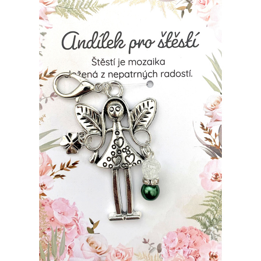 Albi Andílek velký Andílek pro štěstí přívěšek 8 cm