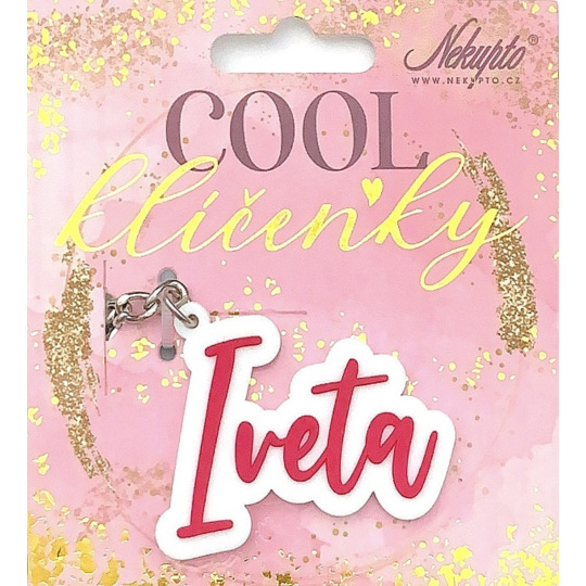 Nekupto Cool jmenná klíčenka Iveta 1 kus