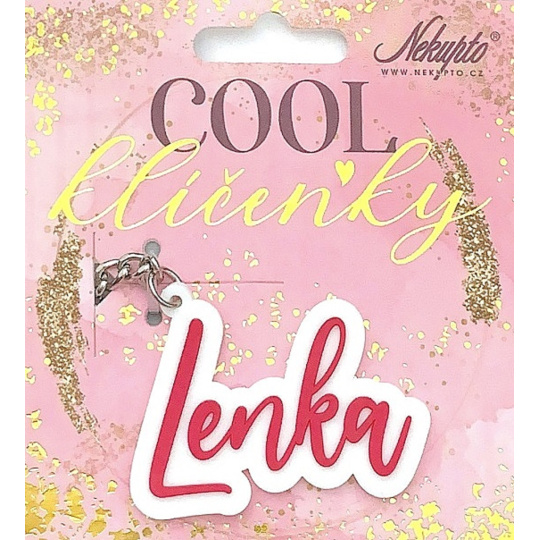 Nekupto Cool jmenná klíčenka Lenka 1 kus