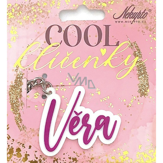 Nekupto Cool jmenná klíčenka Věra 1 kus Nekupto Cool jmenná klíčenka Věra 1 kus