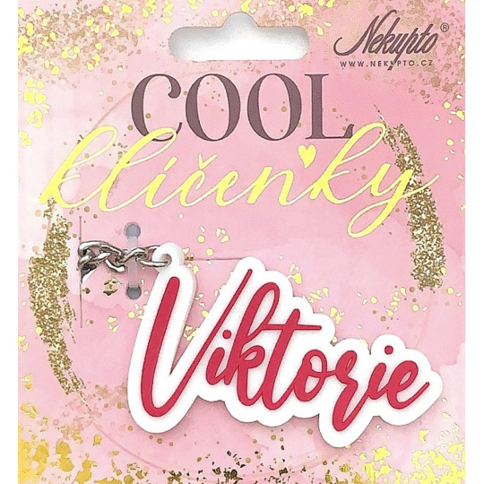 Nekupto Cool jmenná klíčenka Viktorie 1 kus