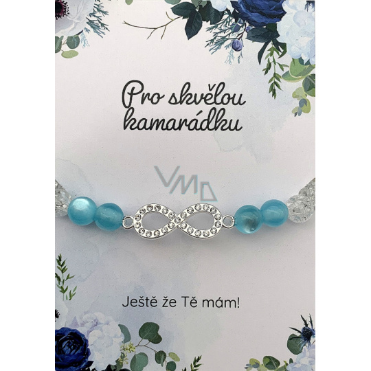 Albi Náramek korálkový Pro skvělou kamarádku 18,5 cm Albi Náramek korálkový Pro skvělou kamarádku 18,5 cm