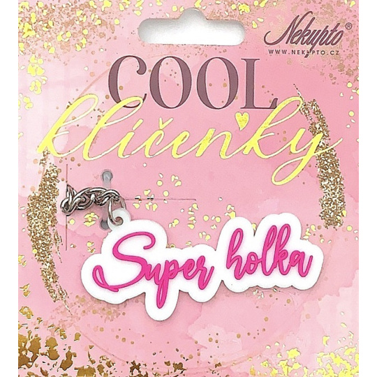Nekupto Cool jmenná klíčenka Super holka 1 kus