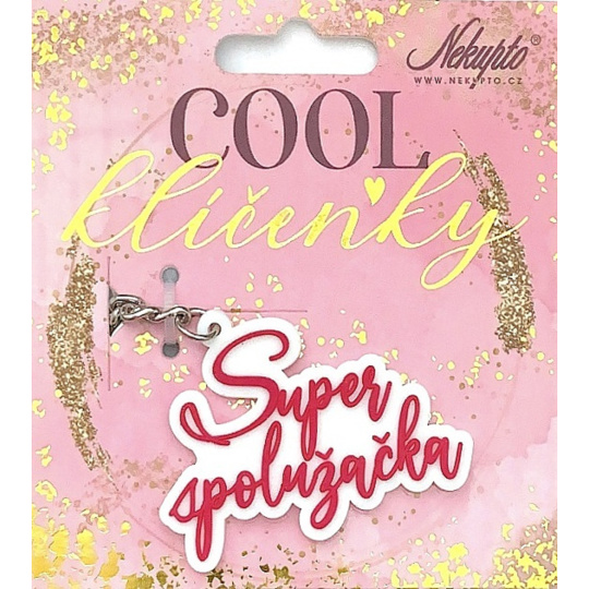 Nekupto Cool jmenná klíčenka Super spolužačka 1 kus
