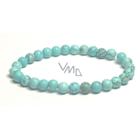 Tyrkenit matný náramek elastický přírodní kámen, kulička 6 mm / 16 - 17 cm, kámen mladých lidí, hledá životní cíl Tyrkenit matný náramek elastický přírodní kámen, kulička 6 mm / 16 - 17 cm, kámen mladých lidí, hledá životní cíl