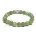 Turmalin Verdelit zelený náramek elastický přírodní kámen, kulička 8 mm / 16 - 17 cm, strážce dobré nálady