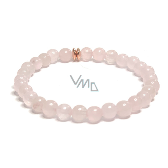 Růženin s komponentem náramek elastický přírodní kámen, kulička 6 mm / 16 - 17 cm, kámen lásky Růženin s komponentem náramek elastický přírodní kámen, kulička 6 mm / 16 - 17 cm, kámen lásky