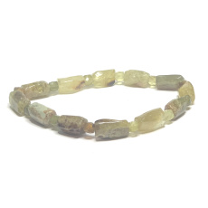 Granat Tsavorite elastyczny naturalny kamień, kulka 6 - 10 mm / 16 - 17 cm, maskot ogrodników