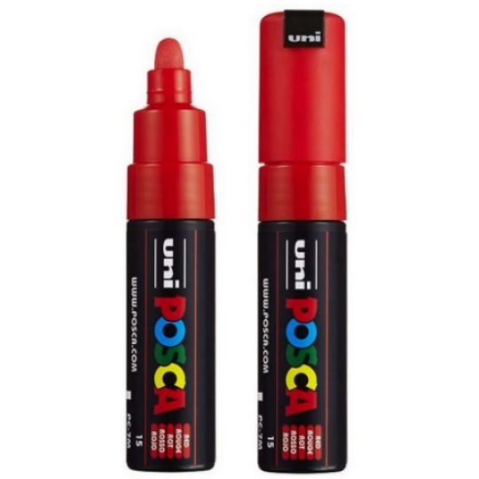 Posca Univerzální akrylátový popisovač 4,5 - 5,5 mm Červená PC-7M