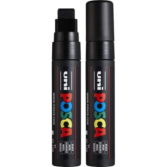 Posca Univerzální akrylátový popisovač s extrémně širokým, rovným hrotem 15 mm Černá PC-17K Posca Univerzální akrylátový popisovač s extrémně širokým, rovným hrotem 15 mm Černá PC-17K