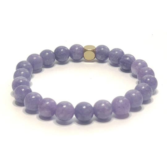 Sodalit náramek elastický přírodní kámen, kulička 8 mm / 16 - 17 cm, kámen komunikace