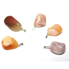 Achat Mozambik Troml příwieszka naturalny kamieň, 2,2-3 cm, 1 sztuka