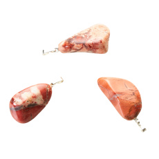 Jaspis Brekcie Troml přívěsek přírodní kámen, M cca 3 cm, 1 kus, kámen pozitivní energie