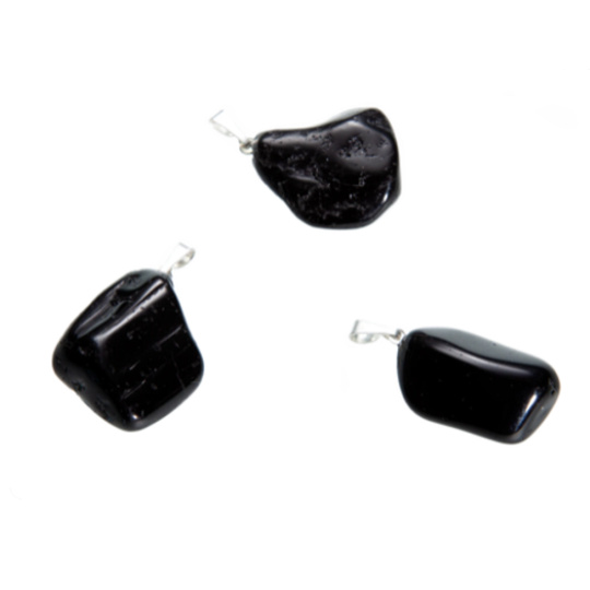 Turmalin Skoryl Troml přívěsek přírodní kámen, M cca 3 cm, 1 kus, strážce dobré nálady