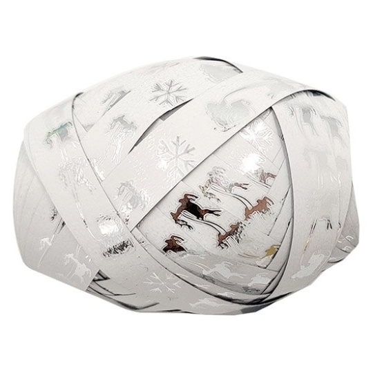 Nekupto Klubíčko luxusní vánoční Stříbrný dekor 1 cm x 10 m