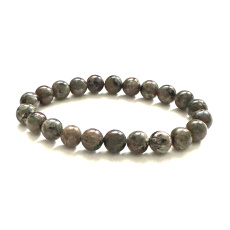 Yooperlit bransoletka elastyczna naturalny kamień, kuleczka 8 mm / 16 - 17 cm