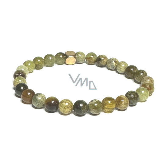 Tsavorite zelený náramek elastický přírodní kámen, kulička 6 mm / 16 - 17 cm, maskot zahradníků Tsavorite zelený náramek elastický přírodní kámen, kulička 6 mm / 16 - 17 cm, maskot zahradníků