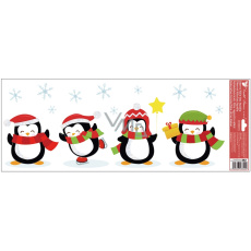 Folia okienna bez kleju kolorowa Tużniący z brokatowymi wkładkami 60 x 22,5 cm