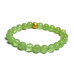Kalcit zelený náramek elastický přírodní kámen, kulička 8 mm / 16 - 17 cm, kámen intuice