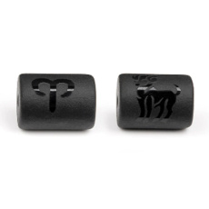 Onyx Beran znamení zvěrokruhu, přívěsek na náramek přírodní kámen, váleček 10 mm 1 kus, kámen životní síly