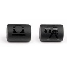 Onyx Váhy znamení zvěrokruhu, přívěsek na náramek přírodní kámen, váleček 10 mm 1 kus, kámen životní síly