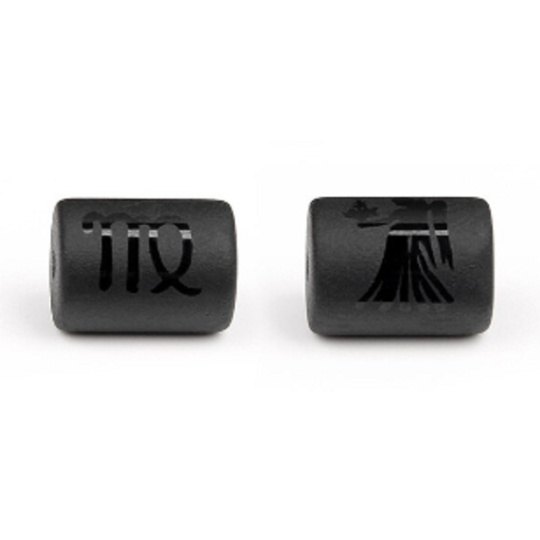 Onyx Panna znamení zvěrokruhu, přívěsek na náramek přírodní kámen, váleček 10 mm 1 kus, kámen životní síly